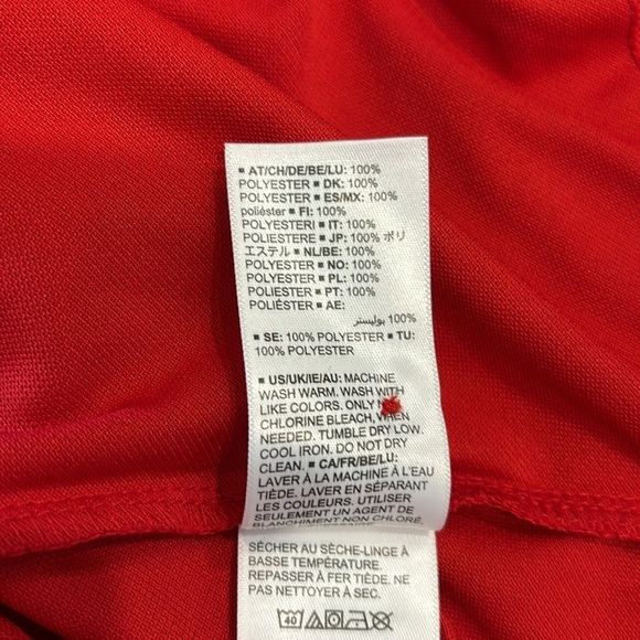 Men's Amazon Essentials Red Polo Top Size Medium - Picture 11 of 11